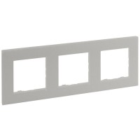 Рамка 3-постова Legrand Niloe Step перлинний (863693)