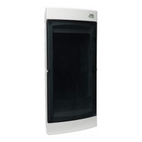 Телекоммуникационный щиток встроенного монтажа NOARK PNF-MM 36T прозрачные двери 36м 3 ряда (113420)