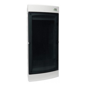 Телекомунікаційний щиток вбудованого монтажу NOARK PNF-MM 36T прозорі дверцята 36м 3 ряди (113420)