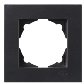 Одноместная рамка Gunsan 1403400000140 Eqona (черная)