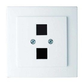 Розетка Nilson Touran біла комп'ютерна 2-на без модуля ( 24111043 )