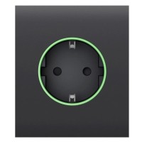 Центральная панель умной розетки Ajax 59973.162.GP CenterCover Smart для OutletCore графитовая (38788)