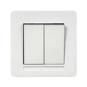 Вимикач Nilson Selene білий 2кл ( 23111003 )