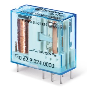 Миниатюрное реле Finder 2CO 10A 24В DC шаг 5мм (406290240000)