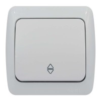 Вимикач ALSU білий 1-кл прохідний ( 504-010200-209 )