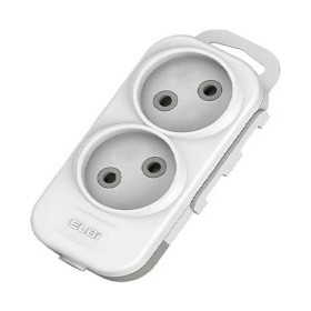 Колодка EL-BI 2-на без заземлення з шторками Myra ( 527-010200-200 )