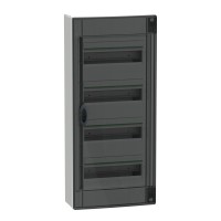 Навесной щит Schneider Electric PrismaSeT XS LVSXR413 4 ряда 52М дымчатые двери