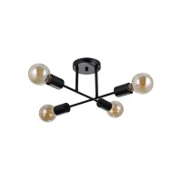 Люстра Italux PND-4052-4-BL Formio E27 4x40W IP20 чорна