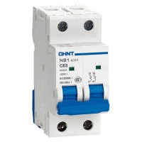 Автоматический выключатель Chint NB1-63H 2P C10 10кА DB (179824)