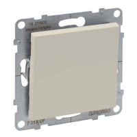 Перехресний одноклавішний вимикач 10А гвинтові клеми Legrand SUNO (слонова кістка) 721207
