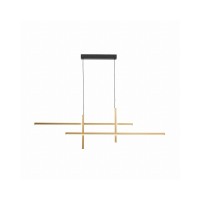 Люстра Zuma Line 22008P-BK/GD Edge Led 1x42W 3000K-6000K 1600Lm IP20