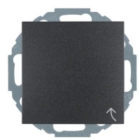 Розетка с крышкой, с защитой от детей, антрацит, 16А/250В Berker B.3/B.7