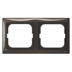 Двомісна рамка ABB Basic 55 2CKA001725A1507 2512-95-507 (чорний шато)