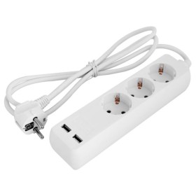 Подовжувач E.Next e.es.3.1.5.z.b.2.usb 3 гнізда 1.5м з USB-зарядкою (s042128)