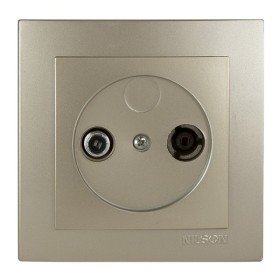 Розетка Nilson Touran золото TV-SAT прохідна ( 24151036 )