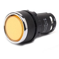 Моноблочная кнопка EMAS MB102DS (1НО+1НЗ) желтая