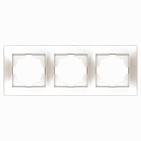 Рамка ELBI VEGA Silverline перлина 3-на (510-012500-227)