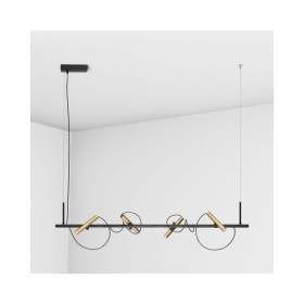 Підвісний світильник, люстра Imperium Light 7664130.05.12.91 Odem LED 4x6W 3000К IP20 золотий