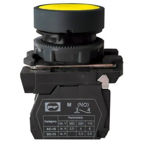 Кнопка Promfactor FP5-AA51 1NO жовта (FP5-AA51)