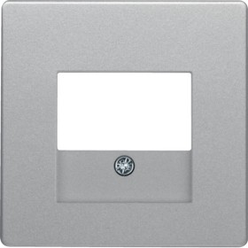 Накладка для розеток, гучномовців, USB-розеток Berker Q.х (алюміній)
