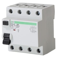 Пристрій захисного відлючення Promfactor FPR-AC 16А/0,1A 4P АС (FPR4016100AC)