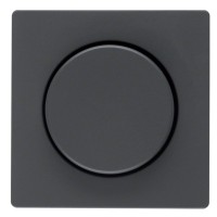 Накладка для поворотного світлорегулятора антрацит Berker Q.х