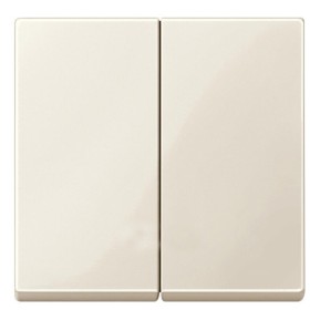 Клавіша вимикача подвійна SYSTEM M бежева Merten, MTN432544