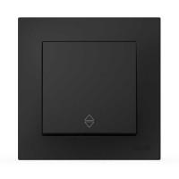 Выключатель EL-BI VEGA черный мат 1-кл проходной ( 510-014800-209 )