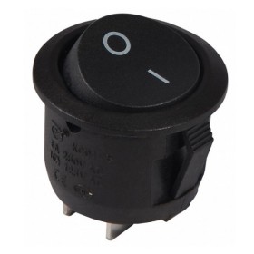 Переключатель TNSy KCD1-5-101 B/B круглый черный (TNSy5500705)