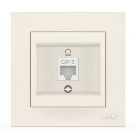 Розетка EL-BI VEGA белая компьютерная 1-я CAT6 RJ45 ( 510-010200-247 )