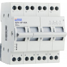 Выключатель-разъединитель Аско-Укрем (І-0-ІІ) RPV 4P 40A (A0010220012)