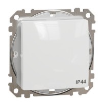 Одноклавішний перемикач Schneider Electric Sedna Design & Elements з кришкою IP44 білий SDD211106