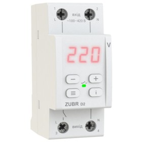 Реле напруги Zubr D2-40 red 40А із червоною індикацією