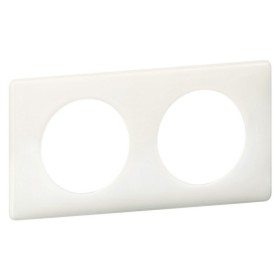 Рамка двухместная Legrand Celiane белый глянец
