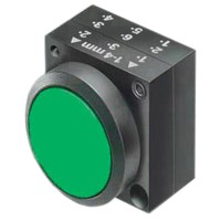 Зелена натискна кнопка Schrack MST14000R із фіксацією