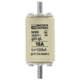 Запобіжник Аско-Укрем NH00 16A gG (A0050010008)