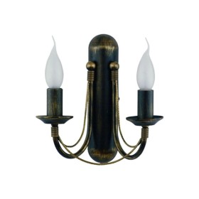 Бра, настенный светильник Nowodvorski 203 Ares E14 2x10W IP20 черный с золотой патиной