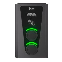 Комерційна зарядна станція Octa Energy SW244-S22-S22 Smart Wall на 44кВт (розетка 3ф + розетка 3ф)