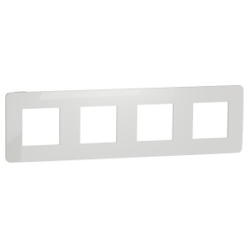 Четырехпостовая рамка Schneider Electric NU280818 (белый/белый)
