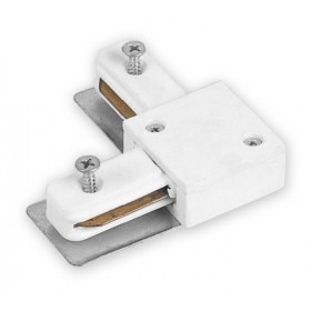 Посилений кутовий конектор Feron 6587 LD1101 для однофазного шинопроводу (білий)