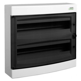 Настенный модульный щиток NOARK PNS 2x18T прозрачные двери 2x18м IP40 (101501)