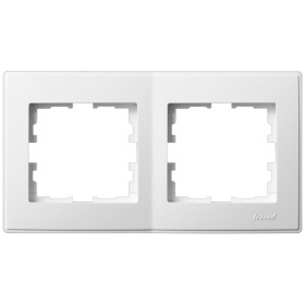 Горизонтальная двойная рамка Lezard «Lesya» 705-0200-147 (белая)
