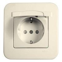 Розетка кремова VIKO Rollina