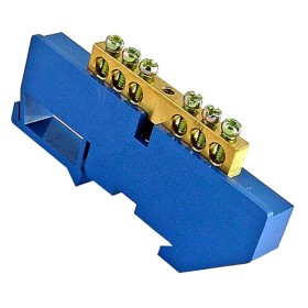 Ізольована шина TNSy «N» ШЛІ6х9-6 на DIN-рейку синя (TNSy5500181)