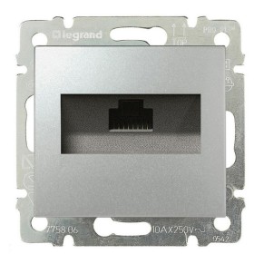 Механизм розетки компьютерной RJ-45 UTP Cat.6 Valena алюминий