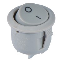 Перемикач TNSy KCD1-5-101 Grey/Grey круглий сірий (TNSy5500715)