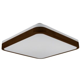 Матовий світильник Vestum GLOW 60Вт 391x391x65мм 3000К-6500К махагон