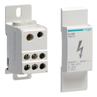 Блок розгалужувальний Hager 125A (вхід 1х35мм2+1х16мм2; вихід 6х16мм2)