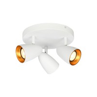 Светильник поворотный, спот Italux SPL-36748-3R-WH-GD Tino GU10 3x10W IP20 белый