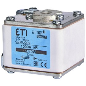 Запобіжник ETI G2MUQ01/500A/690V aR 200кА (4374626)